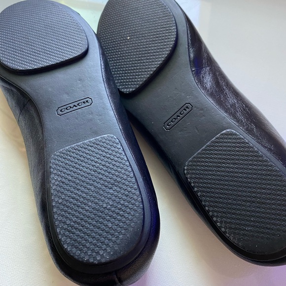 Coach Black Flats with Silver Accent - Picture 7 of 7